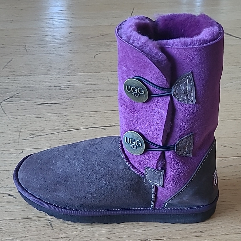 UGG Women's custom Purple and light Brown Suede Boots